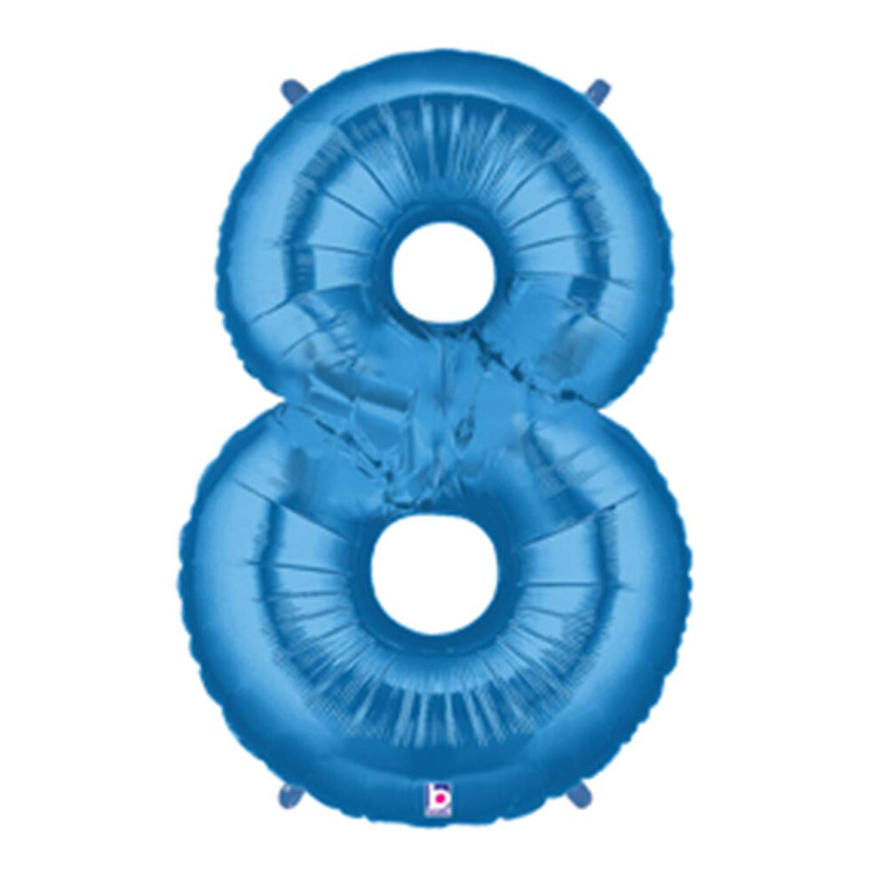Betallic 40 Zoll Megaloon Blauer Ballon Nummer 8-image
