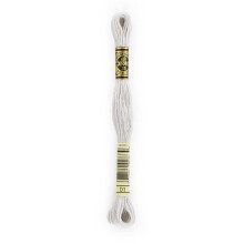 DMC 6-strengs broderi bomuld 8,7 yd - hvid tin