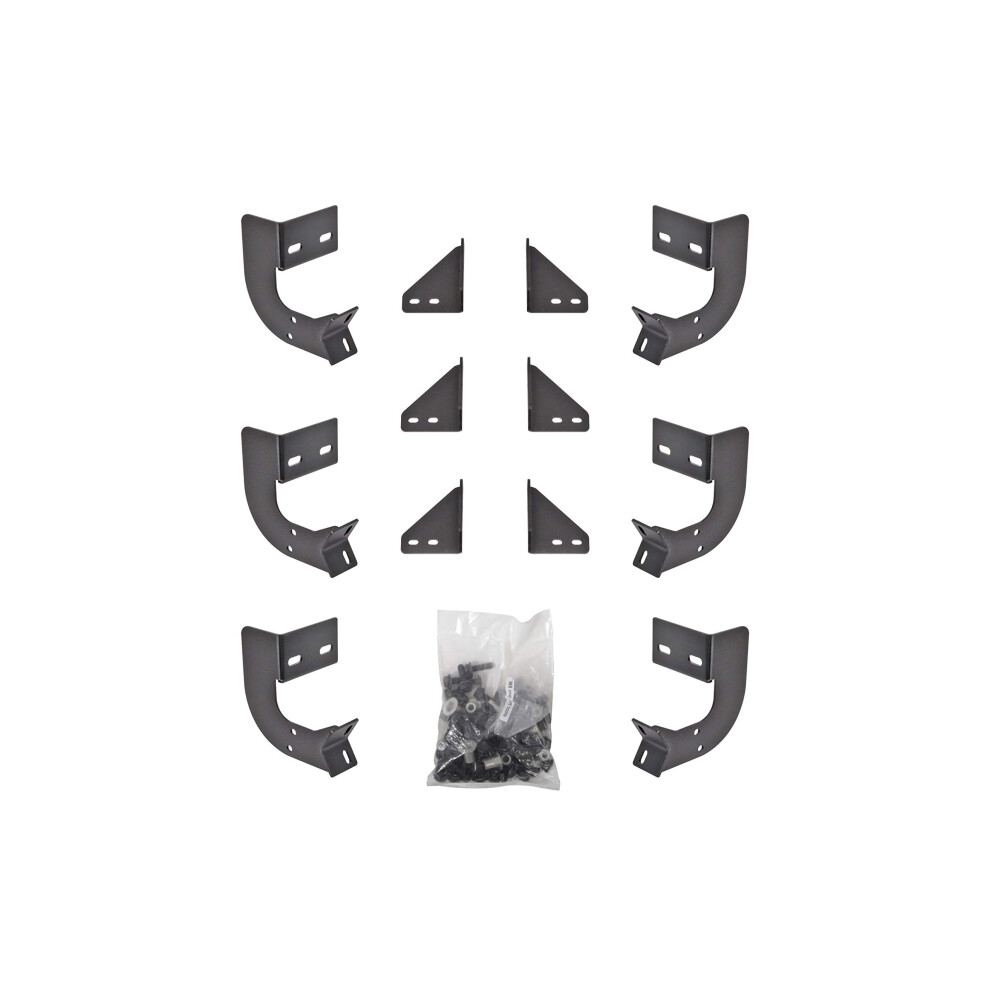 DEE ZEE DZ 66336 Hex Side Step Bracket Kit Black