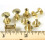 Viti Conchos Chicago 3/8"""""""" lisce 50 pezzi Bp oro 1