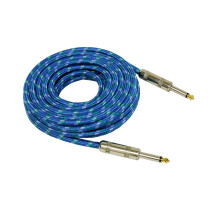 Kabel gitarowy Audio2000'S ADC204H o długości 10 stóp, jasnoniebieski