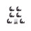 DEE ZEE DZ 66340 Hex Side Step Bracket Kit Sort 1