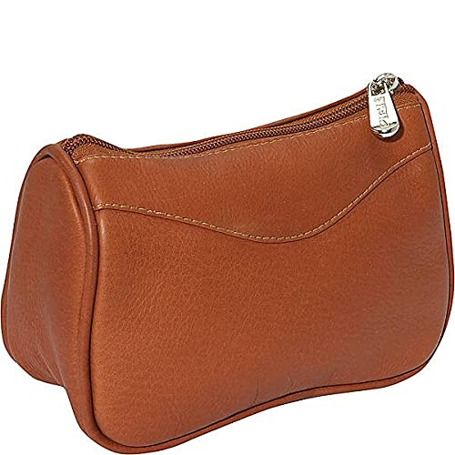 Piel Leather Carry-All Zip Pouch  Saddle  One Size 2
