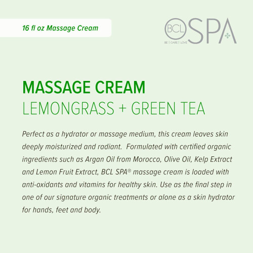 BCL SPA Massagecreme Zitronengras + Grner Tee 16 oz 1