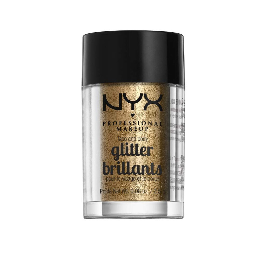 NYX PROFESSIONAL MAKEUP Face & Body Glitter  Bronze