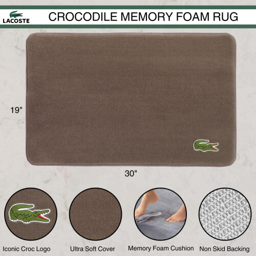 Lacoste Lacoste Crocodile Badematte Memory Foam Teppich Falcon 2