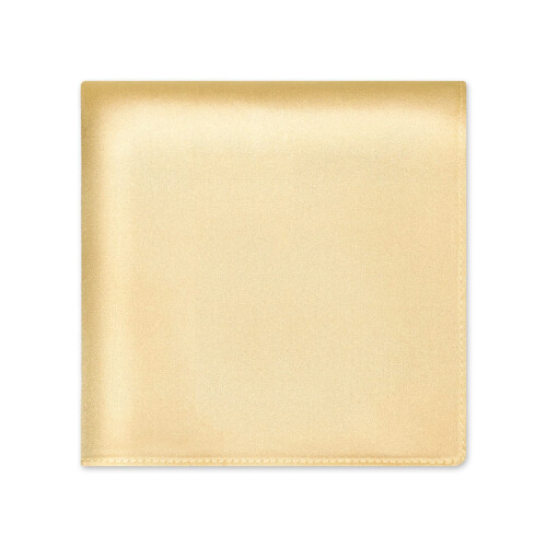 SelectedStyle 100 Pure Silk Pocket Square Solid gold