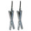 Snabbprodukter JQ -HHD1006 Quick Locking Chock - Par 2