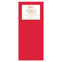 Caspari Solid Tissue Paper in Red 8 Sheets Included