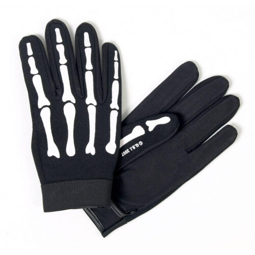 Hot Leathers Skeleton Mechanic Gloves (Black  Large) 2
