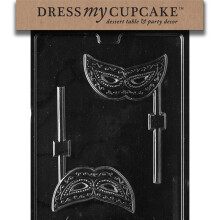 Dress My Cupcake Chocolate Candy Mold Mask Lollipop