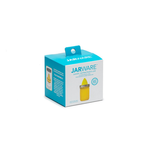 Jarware Juicer Lid for Wide Mouth Mason Jars  Yellow 1