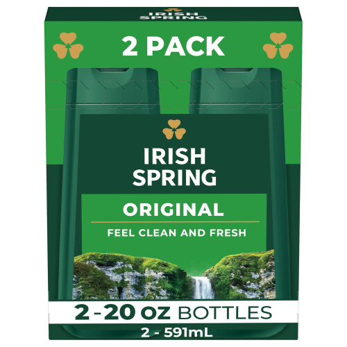 Irish Spring Original Clean Duschgel, 20 oz, 2er-Pack