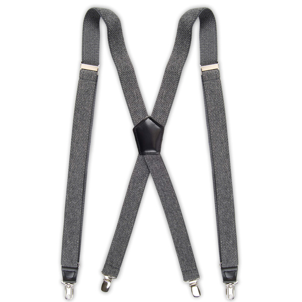 Bretelles textur?es unies pour homme Dockers, gris, taille unique