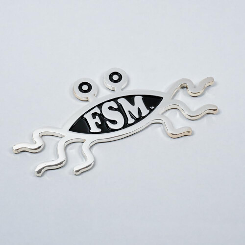 5.2 """" Solid Metal Flying Spaghetti Monster Car Emblem 2