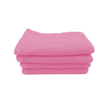 LORA Terry Absorbent Fitness Towel Pink Set 4 kpl
