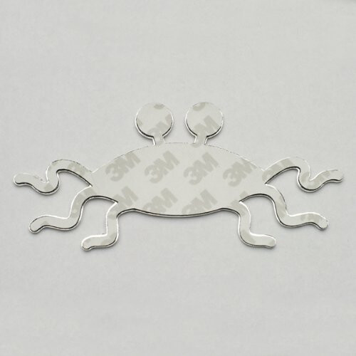 5.2 """" Solid Metal Flying Spaghetti Monster Car Emblem 1