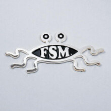 5.2 """" Solid Metal Flying Spaghetti Monster Car Emblem