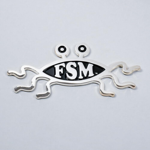 5.2 """" Solid Metal Flying Spaghetti Monster Car Emblem