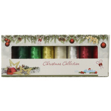 Mettler Christmas Thread kit 1500 yd/1372m Assorted