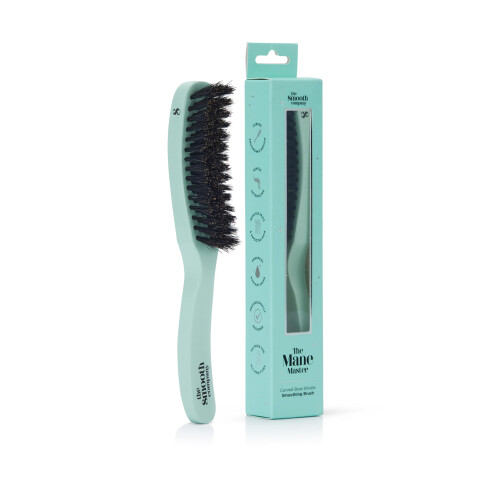 Mane Master Curved Boar Bristle Smoothing Hair Brush