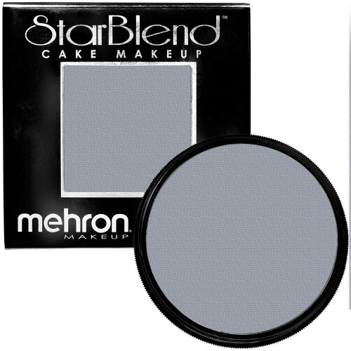 Mehron Makeup Starblend Cake (2 Ounce) (Monster Gray)
