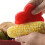 Norpro Red Flower-Shaped Silicone Dish Brush Scrubber 4