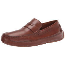 Clarks Men's Markman Way Loafer Dark Tan Leather 10