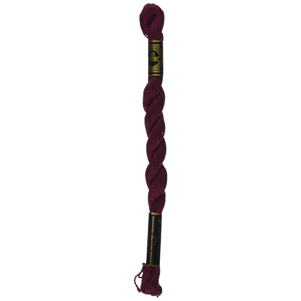 DMC 115 5-814 Pearl Cotton Thread  Dark Garnet  Size 5