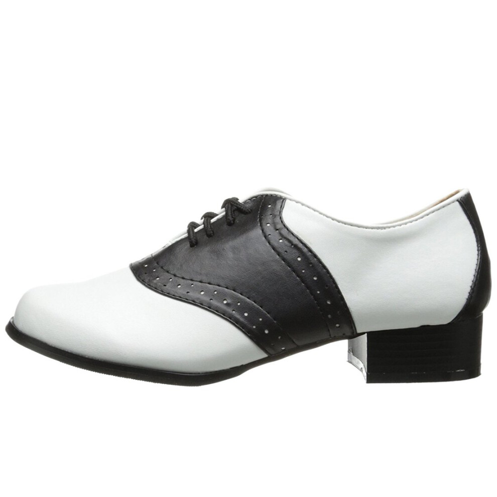 Chaussures Ellie unisexes 105-saddle noir/blanc, pointure 8 US pour femmes