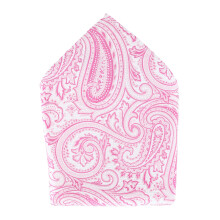 Trafalgar Miesten Sobee Paisley Silk Pocket Square Pink