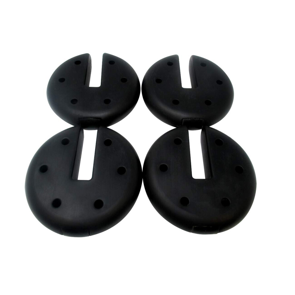 Set Di Pesi Per Tenda A Baldacchino Di Trademark Innovations, Neri-image