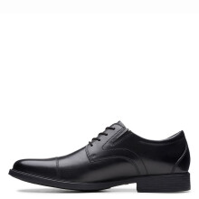 Clarks Men's Whiddon Cap Oxford Black Leather 7 Wide