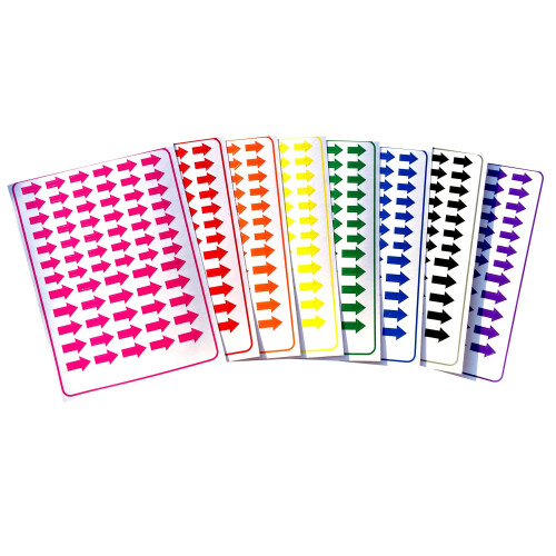 TAG Heuer Tag-A-Room Color Coded Arrow Stickers Labels  536 Count