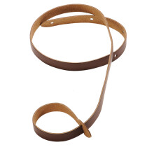 Cinturino per mandolino in vera pelle marrone largo 3/4"""""""" / Marrone