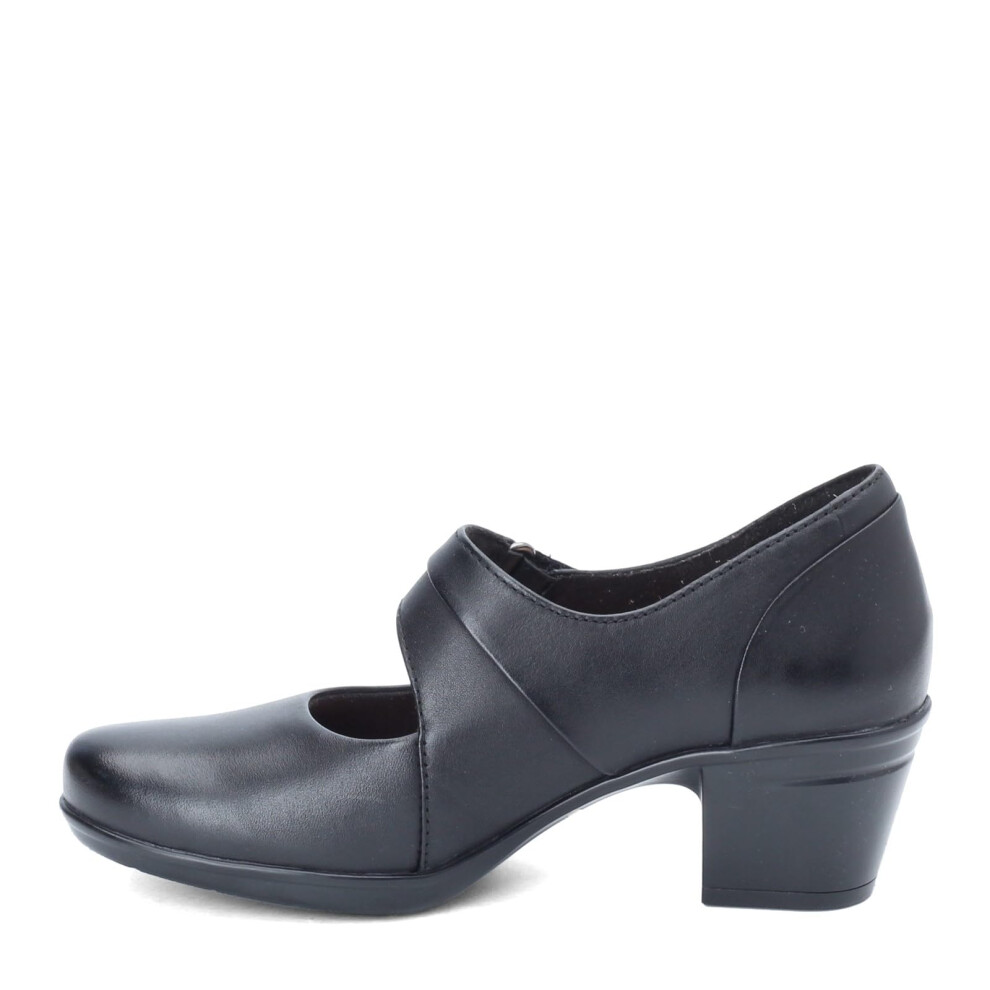 Clarks womens Emslie Lulin footwear  Black  6.5 Wide US
