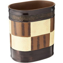 Populra Bath Zambia Collection Waste Basket Chocolate