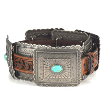 ARIAT noi trkiz Concho Western Belt Tan Small