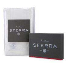 Sferra Festival Linned Hemstitched middagsservietter - Hvid