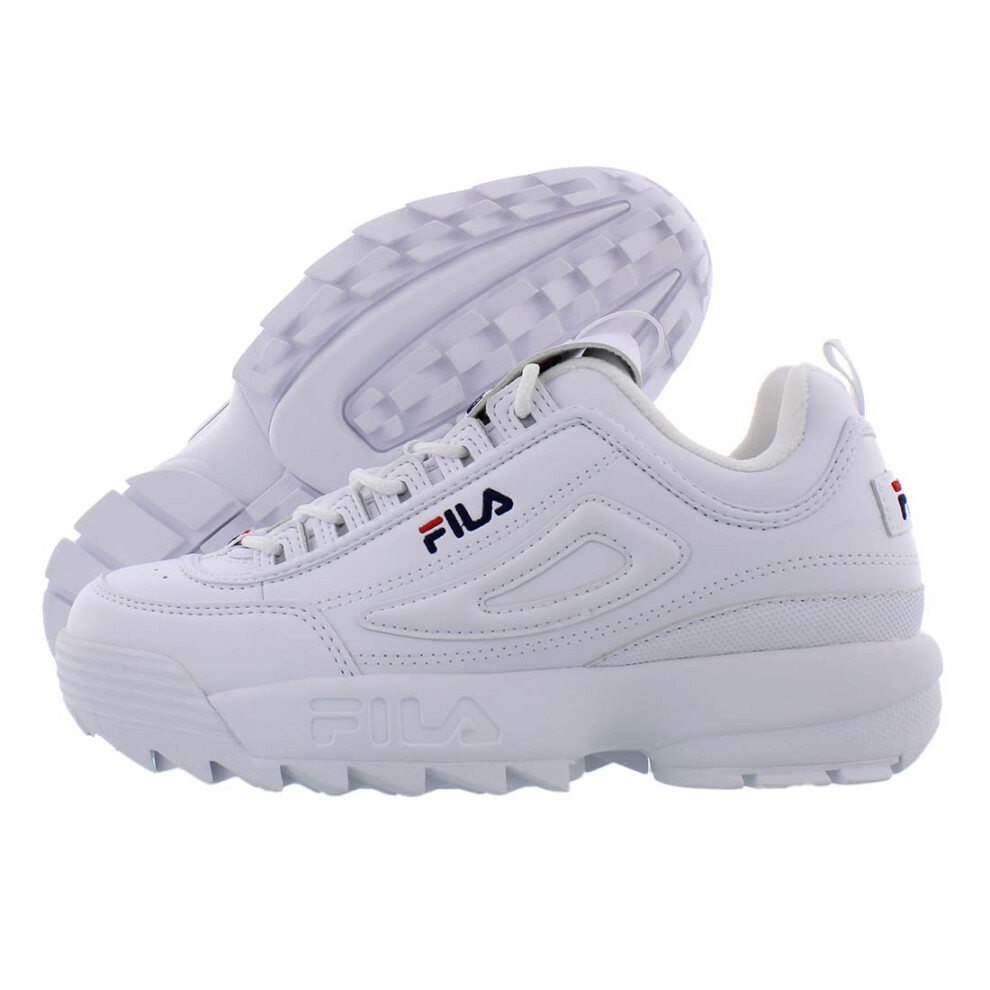 Fila Disruptor Ii-Sneaker Voor Jongens (7 M Us Wit/Marineblauw/Rood)-image