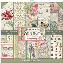 Carta per scrapbooking Stamperia Intl multicolore, confezione da 10