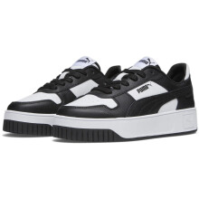 PUMA Women's Carina Street Sneaker White Black Black 7