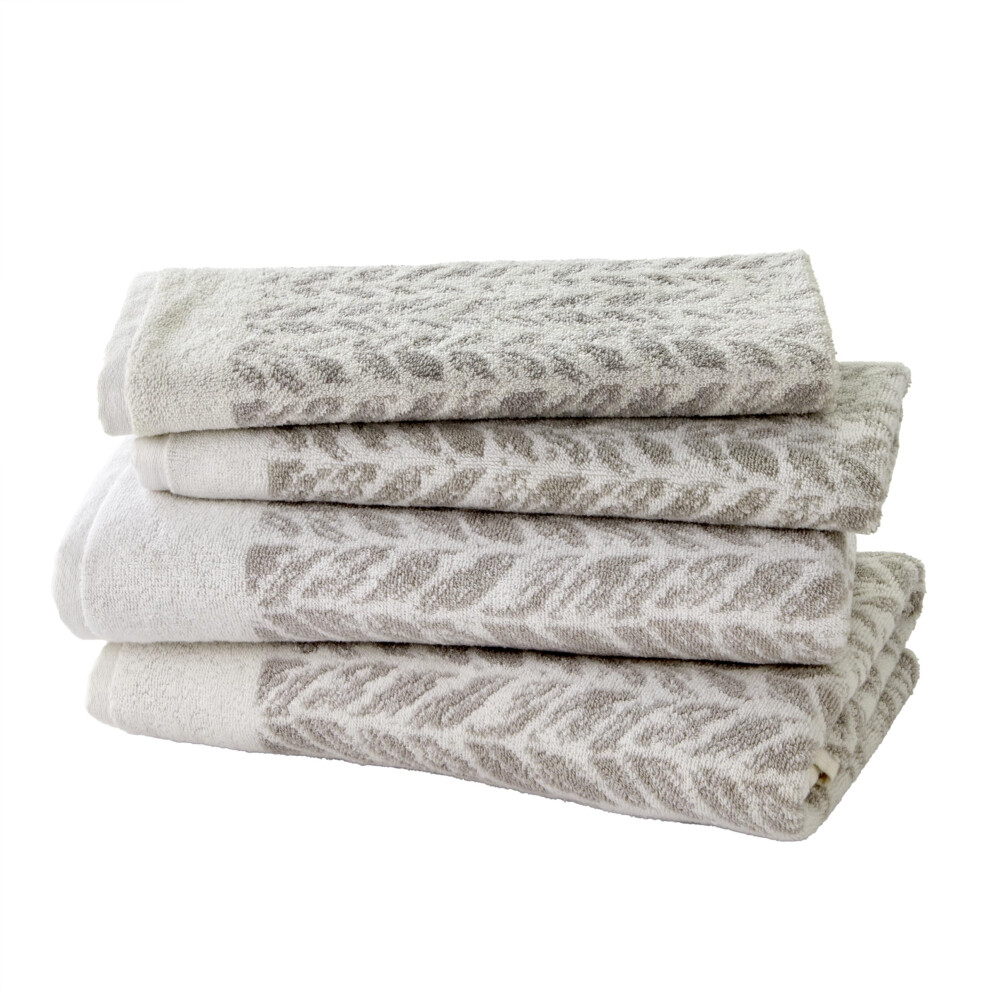 Skl Home Distressed Leaves 2 Zestaw Recznikw Kapielowych 2 Szary-image