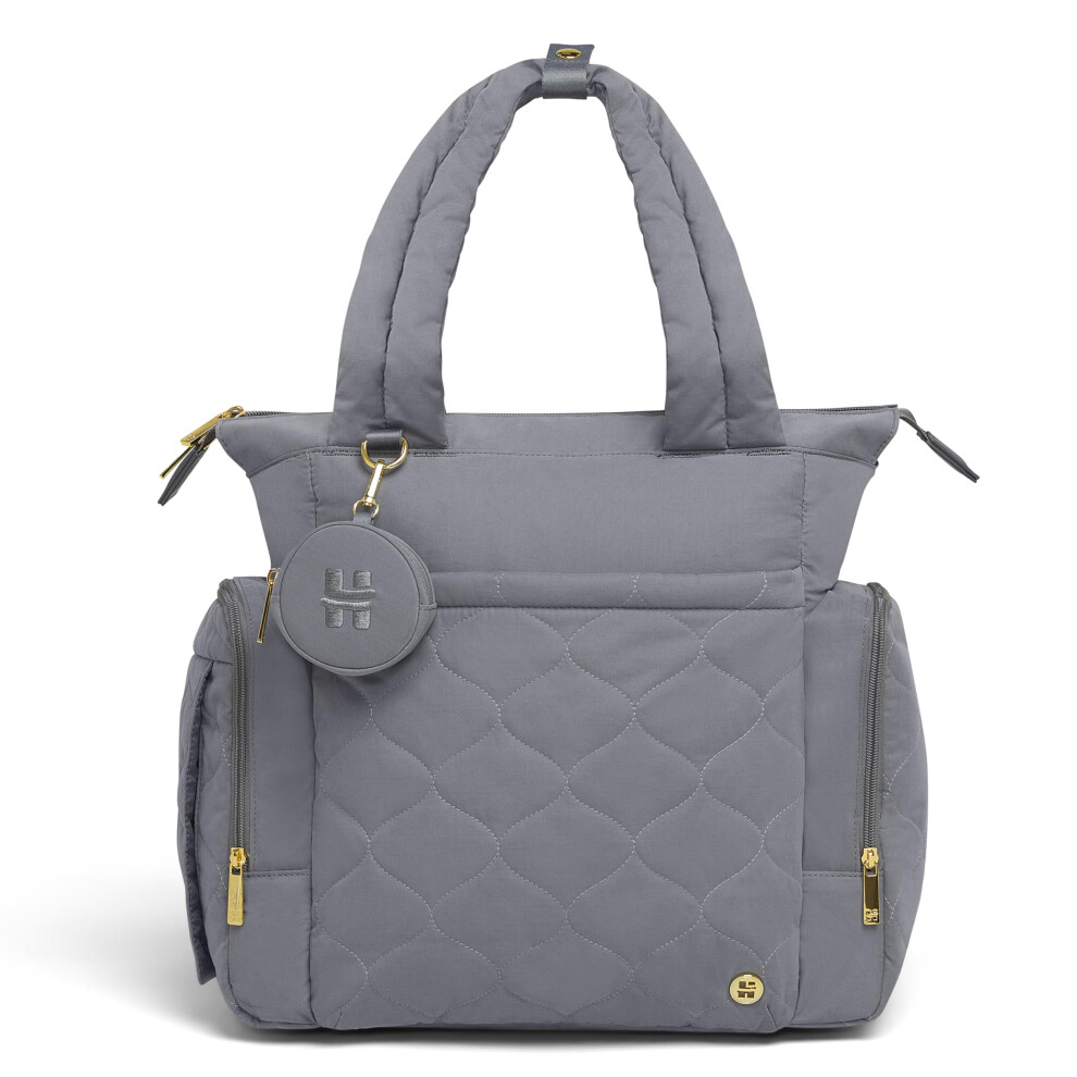 Huggies Cozy Hugpack Tote Diaper Bag  Quiet Smoke Quilted
