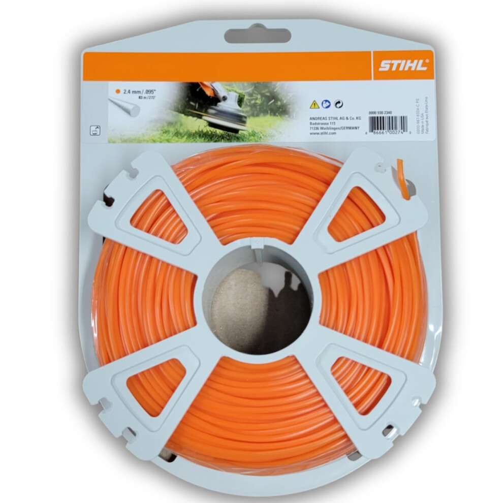 0000-930-2340 Trimmer Line .095"""" (280') Orange 1 Lb Roll