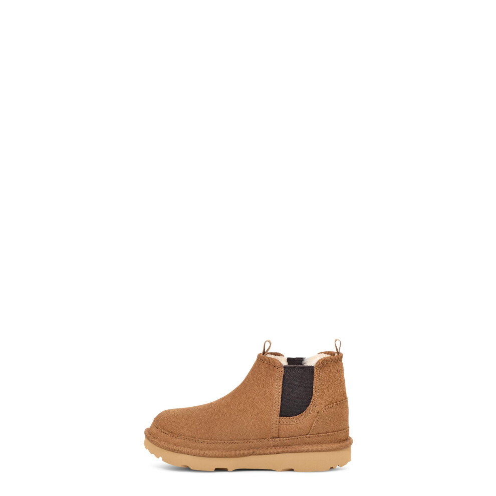 UGG Unisex-Child Neumel Chelsea Boot  Chestnut  6 Big Kid