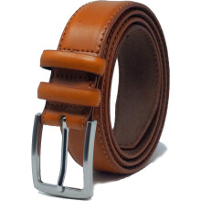 Ashford Ridge Pánský opasek 33mm s dvojitým okem - Hnědý XL