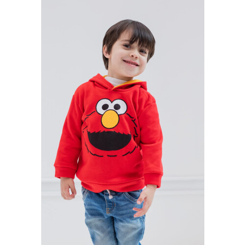Sesame Street Sesamstra  e Elmo Kleinkind Jungen Fleece Pullover Hoodie 2T 1