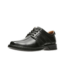 Clarks Men's Touareg Vibe Oxford Black Leather 9.5 Wide