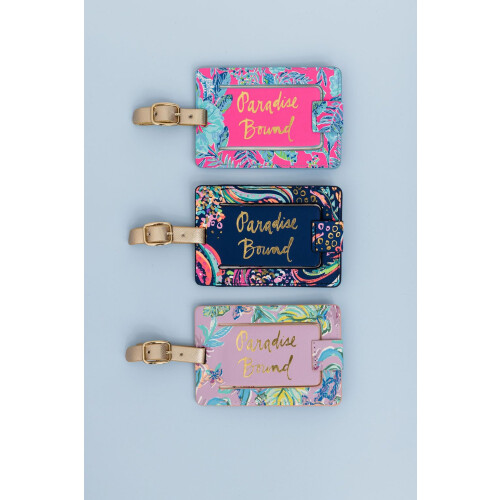 Lilly Pulitzer Dame L?der Bagage Tag Beach Loot 2